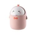 thumbnail image 2 of JZCHUNTOY Desktop Trash Can 1 Piece, Small Creative Cylindrical Waste Bin, Durable Lightweight Space Saving Garbage Container, Suitable for Bedroom Kitchen Office Desk Vanity Countertop Use, 2 of 6