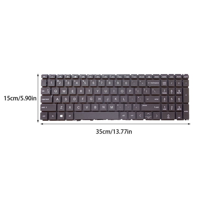 Langgg Black Frame Laptop Keyboard Notebook Sensitive Computer Accessories Cover Backlit Toetsenbord Replacement for HP Pavilion 15-EG