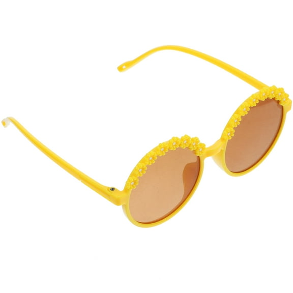 SEWCHICS Childrens Sunglasses Retro Design AC 1 Pair Yellow Outdoor Activities
