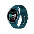 thumbnail image 1 of Smart Watch Bluetooth Heartrate Reloj de pulsera Presión arterial 1.3 Pulgadas Dial redondo Reloj Recordatorio de llamadas Pulsera, Azul Inevent EL001918-01B, 1 of 7