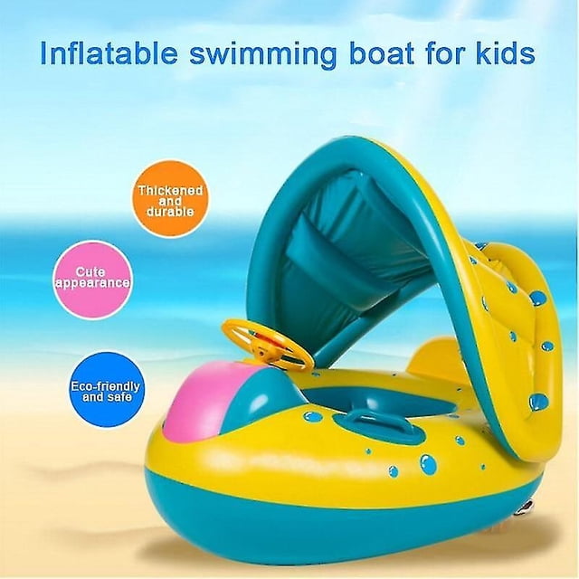 Asiento de natación inflable Beach Sand Toys para bebés, piscina y sombra