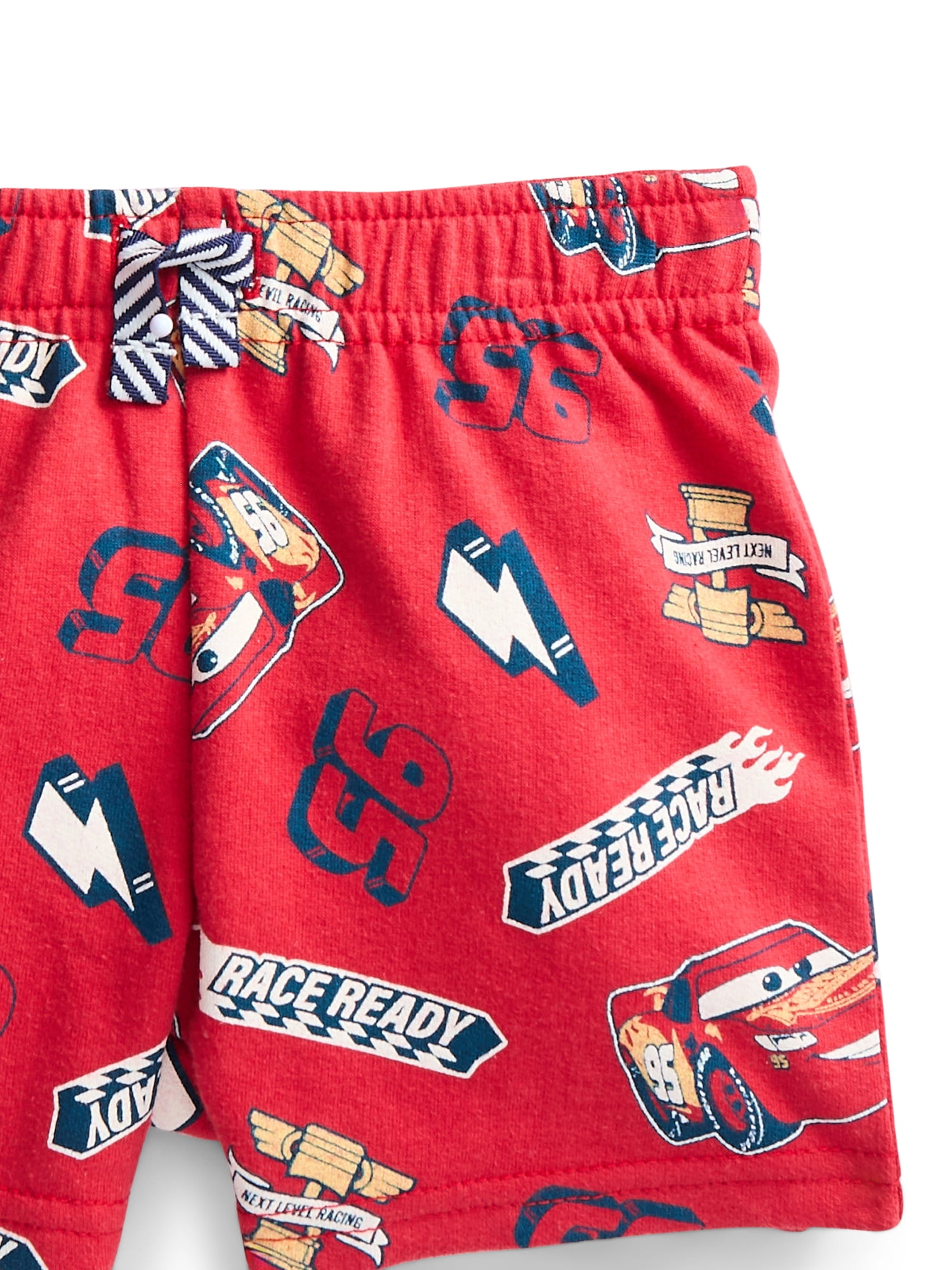 Pixar Cars Baby Boys Allover Print Short Sleeve Tee and Shorts Set, 2-Piece, Sizes 0/3M-24M