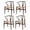 Ash Wood + Walnut, variant on Polynices Wishbone Dining Chair, Solid Ash Wood Y Chair, Handwoven Paper Cord Seat, Fully Assembled, Natural Ash Frame/Natural Cord, 1-Pack