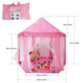 thumbnail image 6 of Kids Girls Princess Castle Play Tent for Girls Large Kids Play Tents Hexagon Playhouse Toys for Children Indoor Games (Pink), 6 of 11