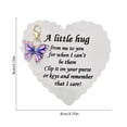 thumbnail image 3 of HuiXinOu Elegant Butterfly Pendant Greeting Card, Warm Message Card Suitable For Women, Gift Card For Lady For Birthday Anniversary Or Thank You, 3 of 6