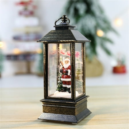 

Christmas Clearance! Feltree Christmas Light Christmas Simulation Small Oil Lamp Wind Lantern Scene Decoration 5ml