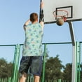 thumbnail image 5 of Naloa Sea Turtle Basketball Jersey Reversible Men's Mesh Athletic Sports Shirts Training Practice S-4XLMedium, 5 of 6