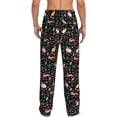 thumbnail image 3 of Goofa Cute Rabbit And Flower Printed Soft Pajama Pants for Men, Wide Leg Comfy Casual Lounge Yoga Pants-Large, 3 of 9