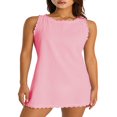 thumbnail image 1 of PENGXIANG Women Sleeveless Tank Dress Solid Color Mini Dresses Beach Sundress, 1 of 8