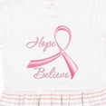 thumbnail image 4 of Inktastic Hope Believe Breast Cancer Ribbon Girls Toddler Dress, 4 of 5