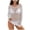 White, variant on Swimsuit Cover Up for Women Solid Color Crochet Bathing Suit Summer Swimwear Crew Neck Mesh Knit Dress 2026 Beach Vacation Clothes