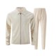 thumbnail image 5 of Ceisia Men's Slim Fit Waffle Knit 2-Piece Set Long Sleeve Zip-Up Jacket with Elastic Waist Drawstring Pants Gifts, 5 of 5