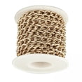 thumbnail image 1 of 2 Cadenas Curvas Trenzadas, Cadena De Cable Cruzado, Accesorios De Joyería DIY, Materiales Dorados, 1 of 8