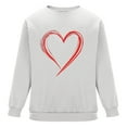 thumbnail image 6 of BEFOKA Men Long Sleeve Shirt Crewneck Sweatshirt Valentine'S Day Love Heart Printed Mens Pullover Fall Tops For Men 2025 Blouses Graphic Tops & T-Shirts Party Tee, 6 of 6