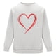 thumbnail image 5 of Ceisia Men's Regular-Fit Crew-Neck Double-Heart Hand-Drawn Printed Casual Sweatshirt Gift, 5 of 6