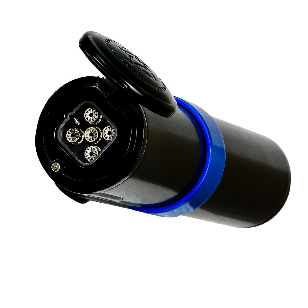 Rocky Patel Diplomat 5 Torch Lighters - Black with Blue Trim