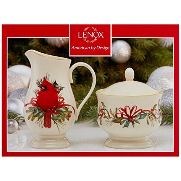 lenox 847266 winter greetings sugar & creamer set