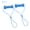 2pcs Pet teething stick, variant on Tpr Dog Chew Toy in Bright Blue with Gentle Gum Massage for Indoor and Outdoor Play