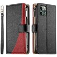 thumbnail image 3 of Funda cartera GANGXUN para iPhone 11 Pro , cuero PU con tarjetero, cremallera, correa de mano, soporte y protección 553°, 3 of 6