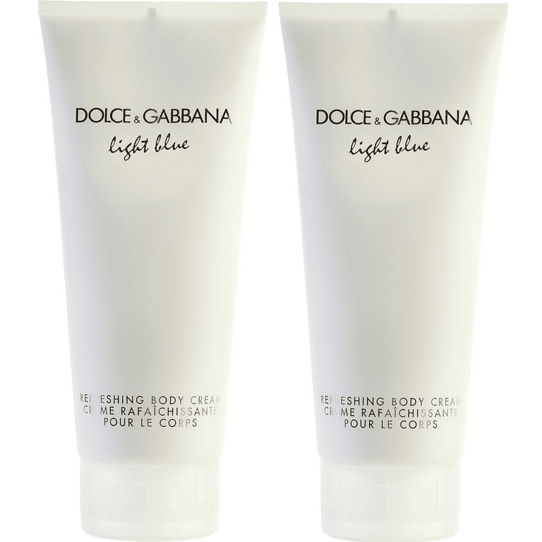 Dolce Gabbana Light Blue Refreshing Body Cream for Women 6.7 oz PACK 2