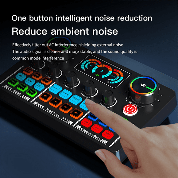 Professional Podcast Microphone Sound Card for PC Smartphone Laptop Computer Vlog Recording Live Streaming