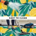 thumbnail image 5 of Yellow Lemon Outdoor Rug for Patio/Deck/Porch, Non-Slip Large Area Rug 4 x 6 Ft, Minimalist Tropical Retro Green Palm Leaf Indoor Outdoor Rugs Washable Area Rugs, Reversible Camping Rug Carpet Runner, 5 of 8