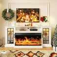 thumbnail image 5 of Easoger 36 Inch Fireplace TV Stand for TVs up to 80", LED Light Entertainment Center with 3-Sided Glass Fireplace, TV Console, White, 5 of 11