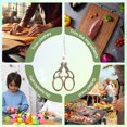 thumbnail image 7 of FACEGA 2Pcs Scissors All Purpose,Carved Handle 5.1" Small Scissors,Pointed Cute Scissors,Red, 7 of 7