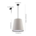 thumbnail image 4 of JONATHAN Y Arden 18" 1-Light Farmhouse Bohemian Iron LED Pendant, Oil Rubbed Bronze/Beige, 4 of 10