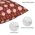 thumbnail image 3 of Pofeuu Cute Pig with Coins Print Double-sided plush pillowcase Square Throw Pillow Covers Pillows Cover for Living Room Bedroom Sofa Couch Cushion Cover（No pillow core）-12"x12", 3 of 7
