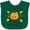 Green, variant on Inktastic Grandmas Little Pumpkin with Leaves and Stars Boys or Girls Baby Bib