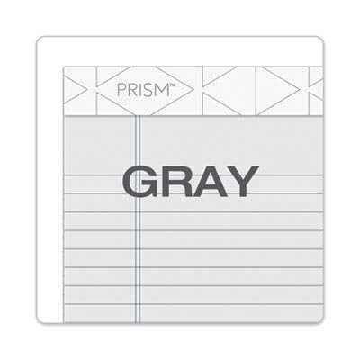 Prism Plus Legal Pad  5 X 8 Inches Perforated Gray Narrow Rule 50 Sheets Per Writing 12 Pack (63060)