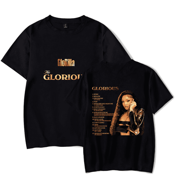 Glorilla Tour Merch T-Shirt Men/Women Streetwear T-Shirt Shirt Short Sleeve