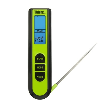 TruTemp Battery Powered Dual Function Infrared Digital Thermometer Plus Meat Probe
