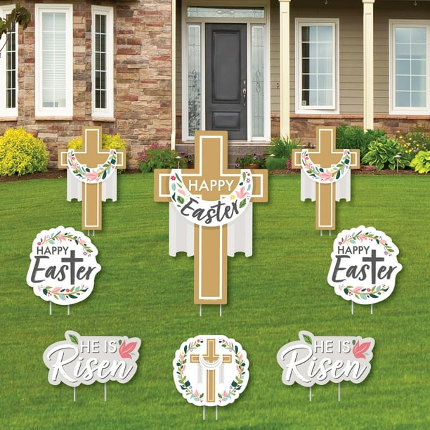 Big Dot of Happiness Religious Easter Yard Sign and Outdoor Lawn