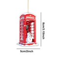 thumbnail image 3 of Fmbmuo Acrylic Christmas Hanging Ornaments 2D Flat Car Rearview Mirror Pendant Xmas Tree Backpack Home Wall Festive Decor Christmas Decor,Multicolor, 3 of 5
