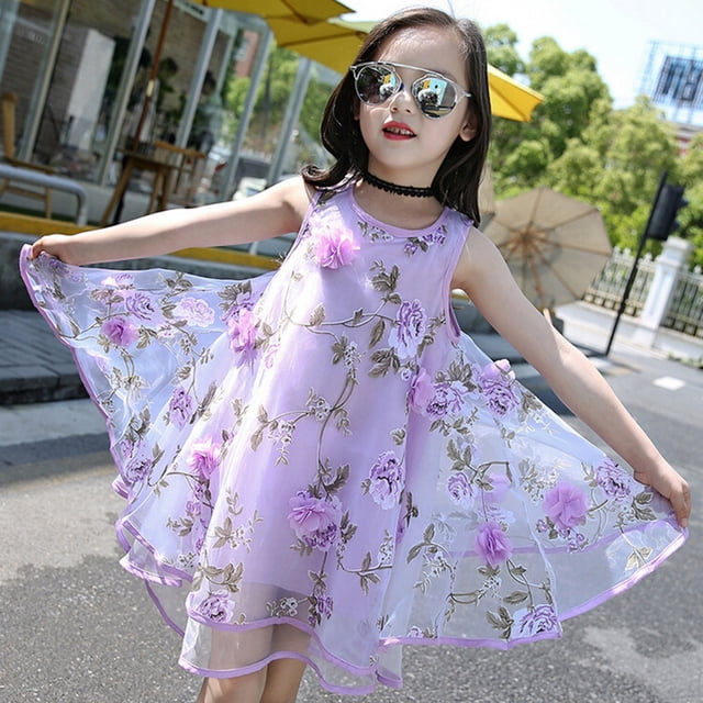 Liquidation d'Économies d'Hiver! PEZHADA Robes d'Invitée de Mariage d'Automne, Robe pour Tout-Petite Fille, Robe d'Été pour Bébés Filles Enfants à Fleurs Princesse, Robe de Concours Mariage Fête Robe de Soirée
