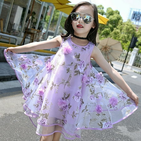 

Herrnalise Summer Baby Girls Kids Flower Princess Dress Pageant Wedding Party Evening Dress
