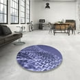 thumbnail image 4 of Ahgly Company Tapis d'Intérieur Lavables en Machine, Ronds, Violets Transitionnels, 4' Ronds, 4 of 7