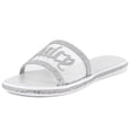 thumbnail image 1 of Sandalias Slide Juicy Couture con diamantes de imitación brillantes Yves Silver, 1 of 6