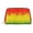 Gold, variant on Travel Makeup Bag Rastafarian Grunge Wide-open PU Leather Cosmetic Toiletry Pouch with Dividers & Zipper for Women Gold