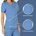 thumbnail image 4 of Cherokee Workwear Revolution Women's Scrubs Top Mock Wrap WW610, 4 of 5