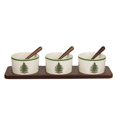 thumbnail image 1 of Spode Christmas Tree Collection Condiment Bowls, 7-Piece Set, Beige/Green, Ceramic Serving Bowl, Dip Bowls, Holiday Serving Dishes, Dishwasher and Microwave Safe, 1 of 1