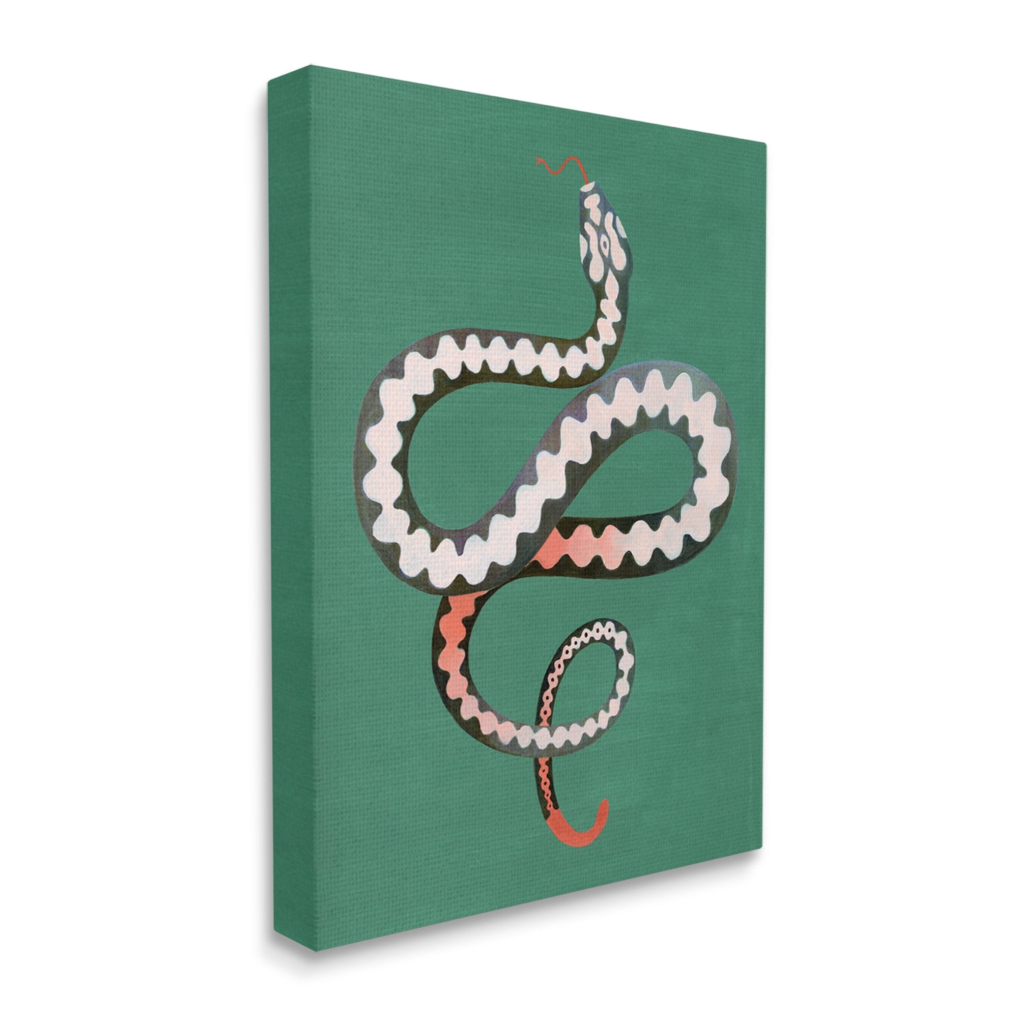 Stupell Industries Flexible Viper Symbol Snake Reptile Vivid Portrait,30 x 40, Design by Grace Popp