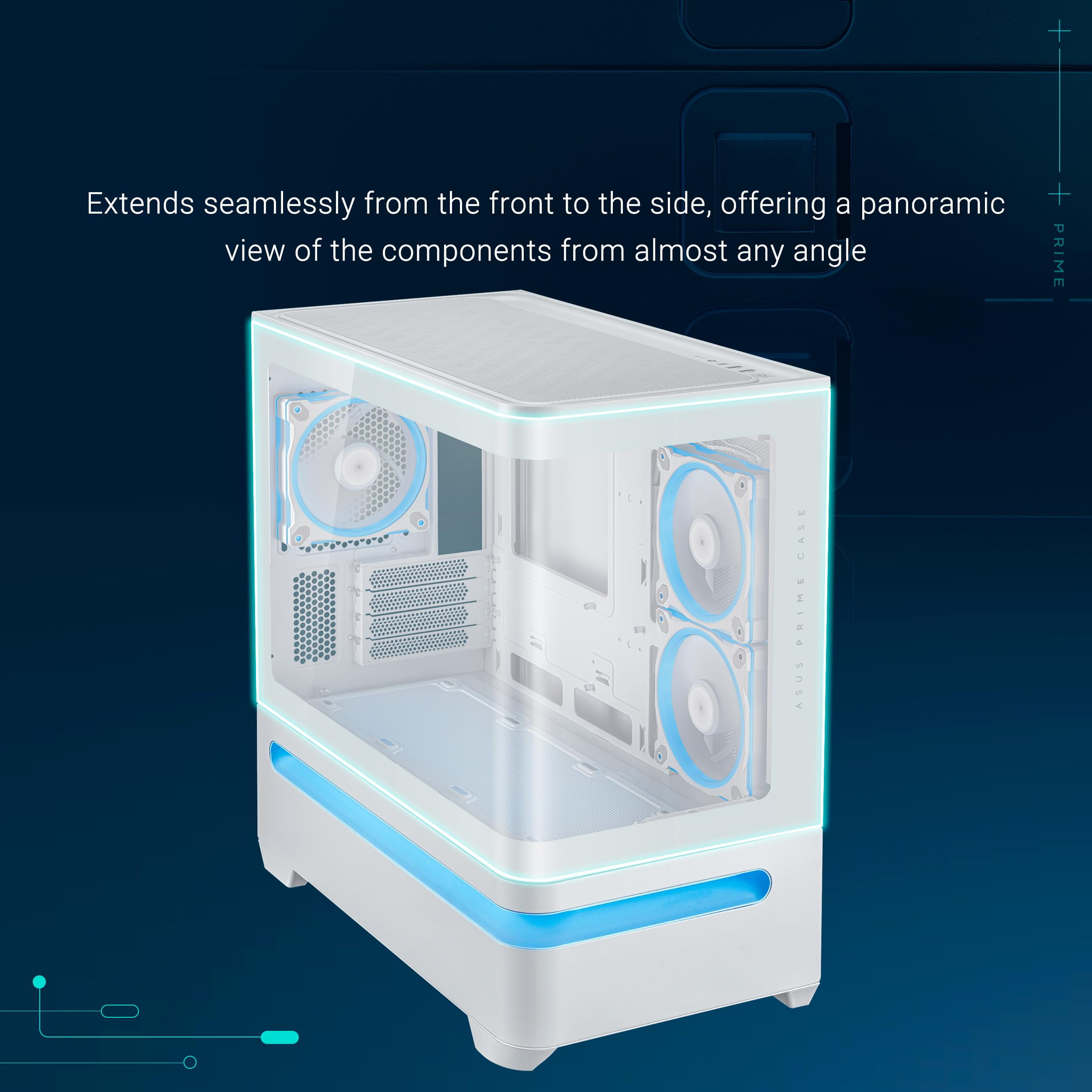 Asus Prime AP202 ARGB Computer Case (ap202argbcasewhite)