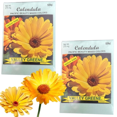 Valley Greene 275mg Calendula Pacific Beauty Seeds:2CT