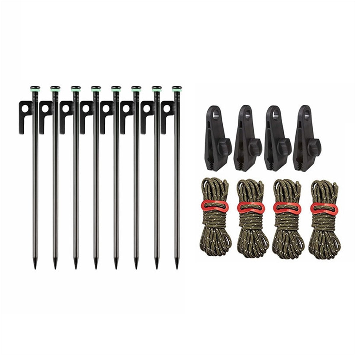 Tent Stakes Heavy Duty, Yard Stakes Metal Tent Pegs Ground Stakes Tent Pegs for Outdoor Camping Pitchi