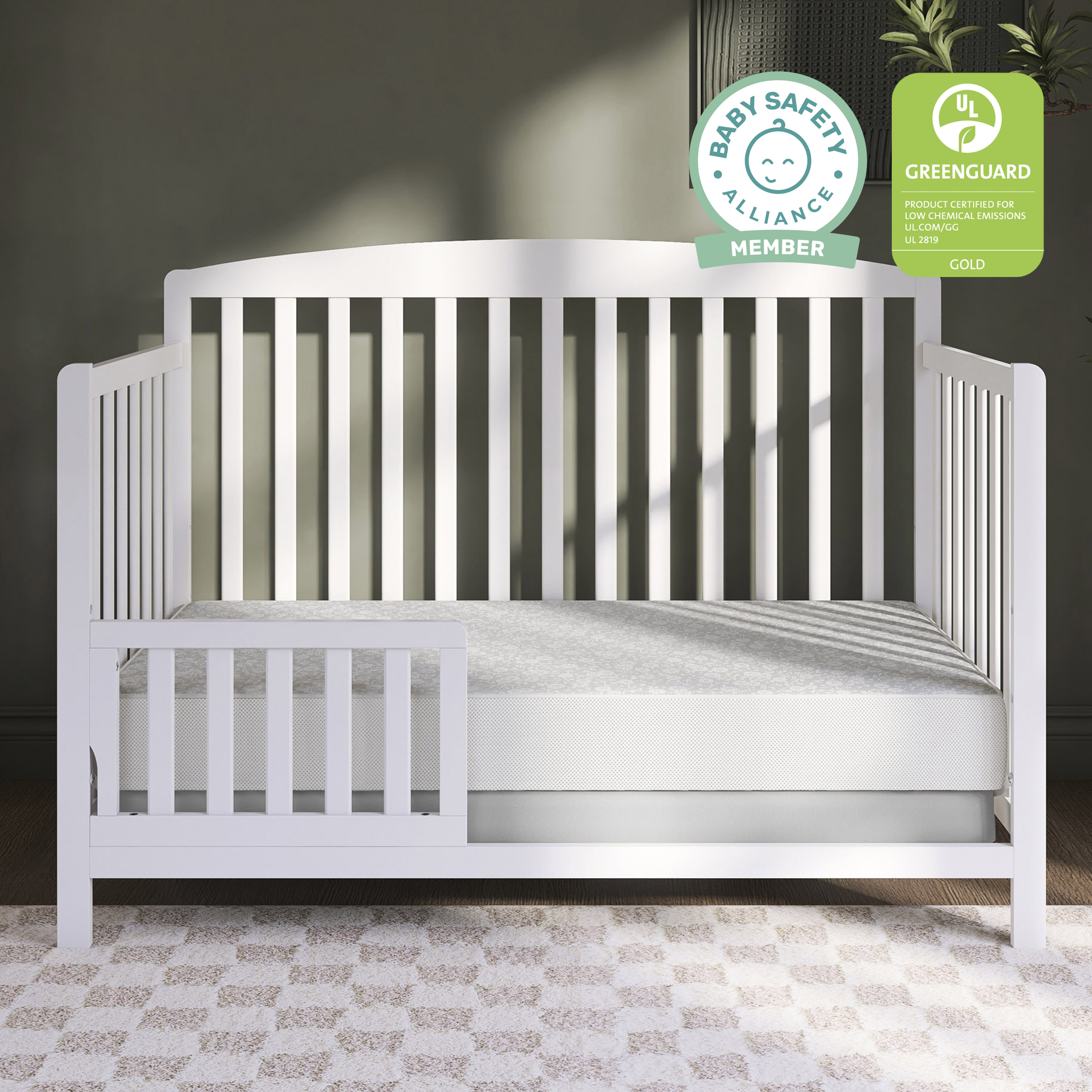 Dream on Me Lavender Breathable 6" Core Crib & Toddler Bed Mattress
