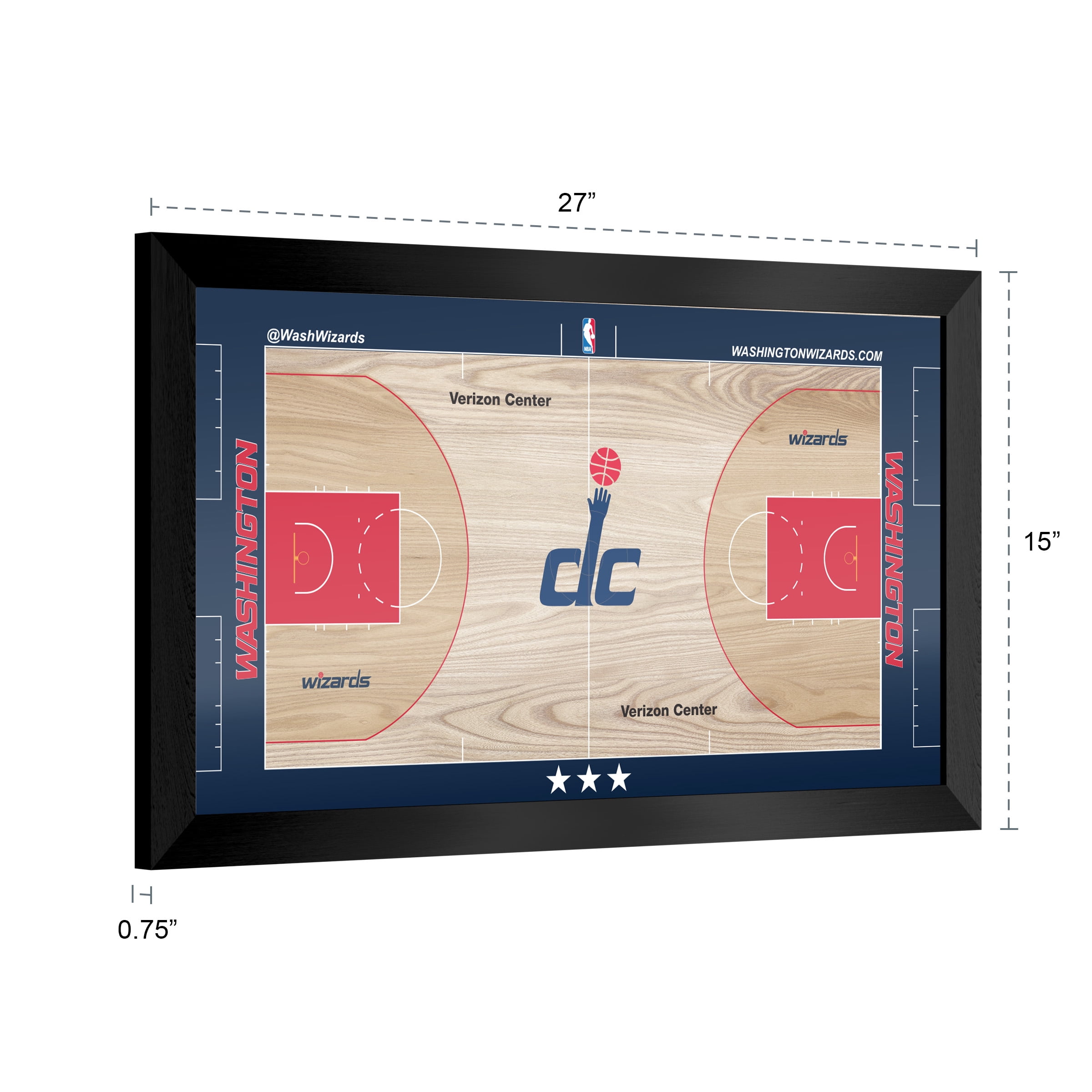Washington Wizards Logo Ready-To-Hang Black Framed Wall Plaque