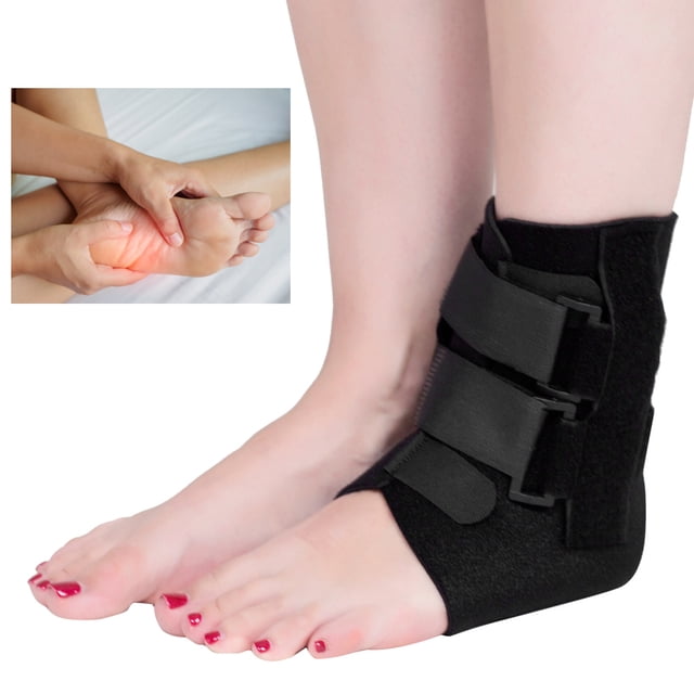 Ankle Brace, Soft Black Breathable Ankle Fixation Strap, For Sprained Ankle Fixed Ankle L